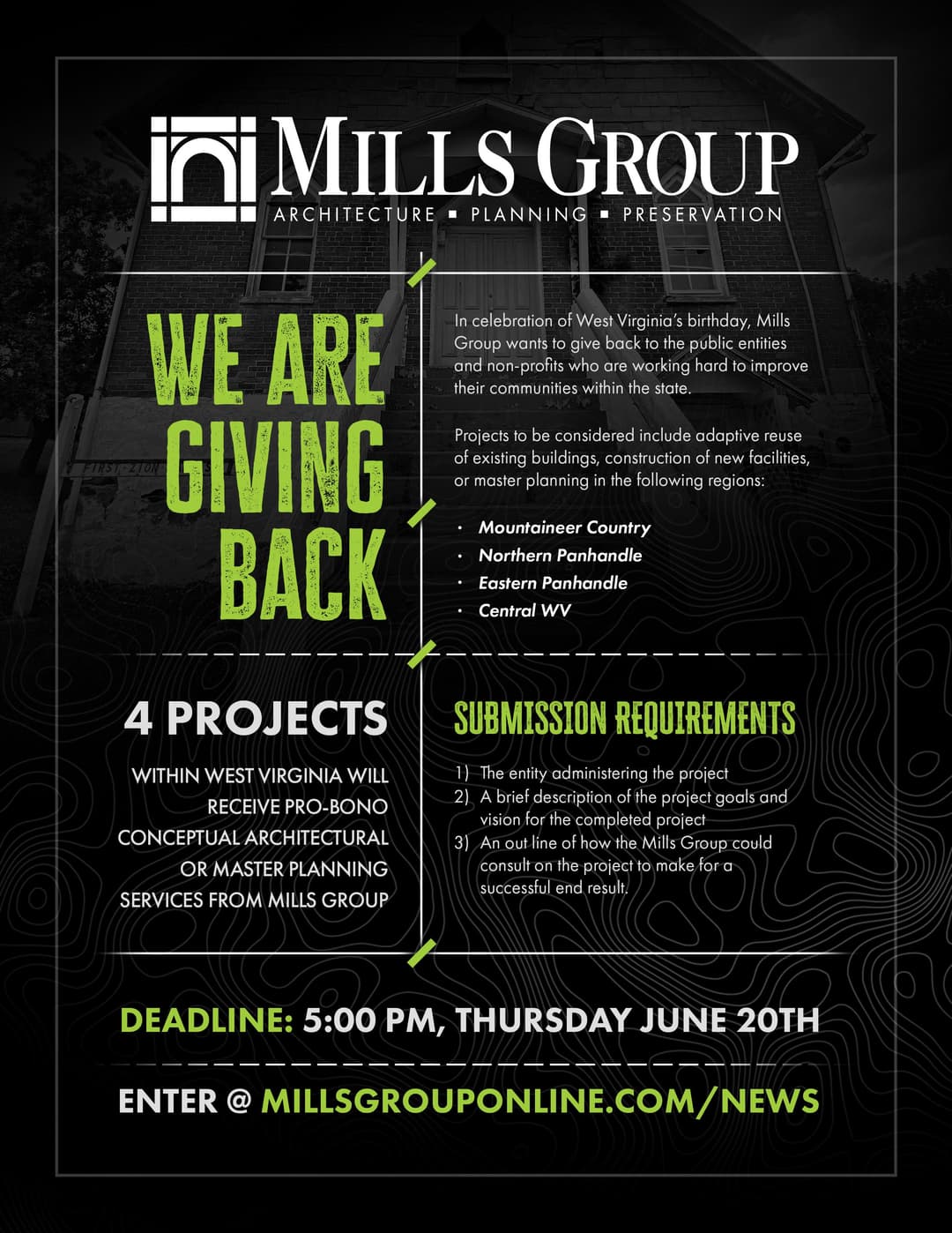 RFP: Pro Bono Conceptual Architectural Services