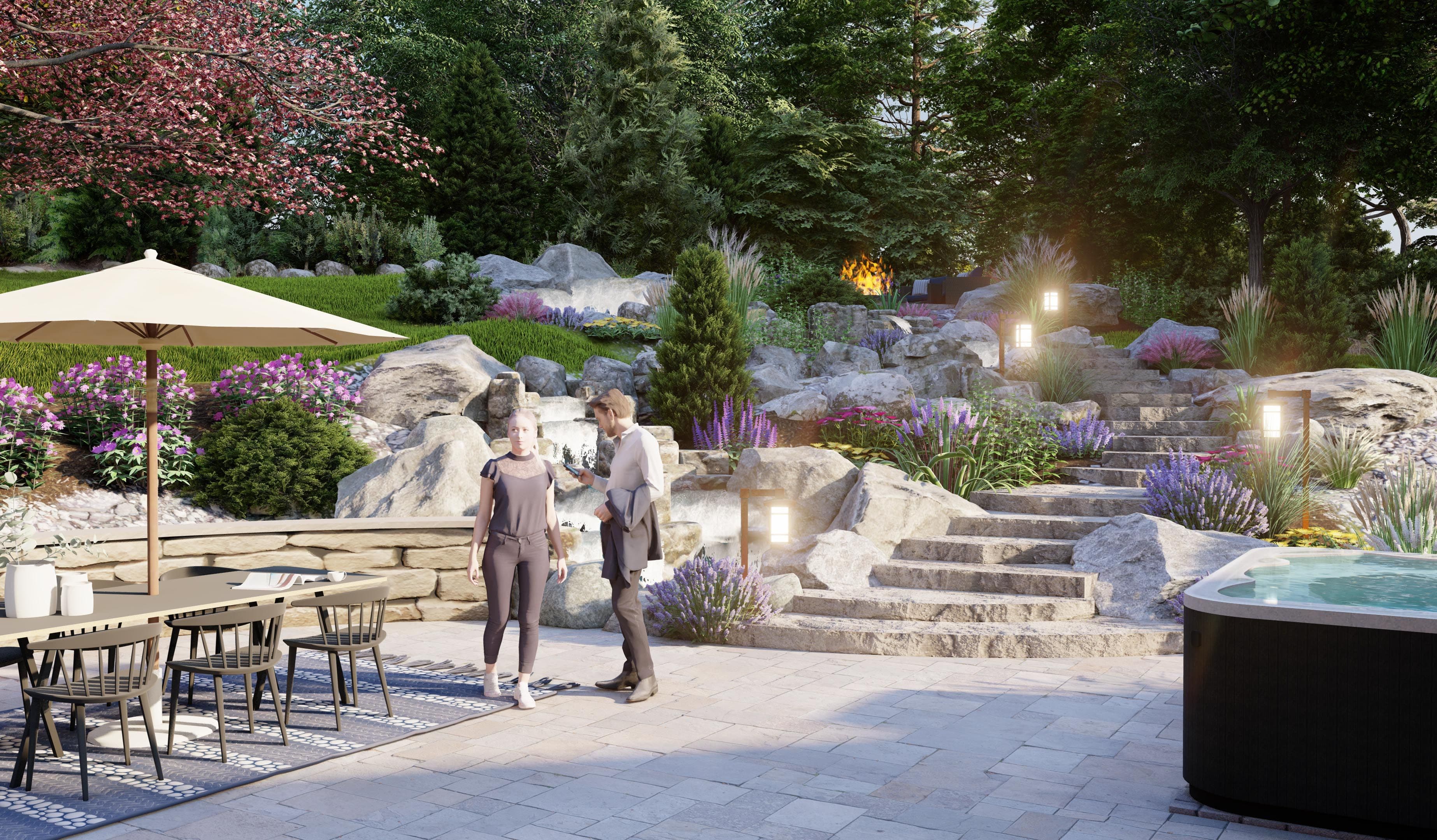Falling Water Residence Landscape Design